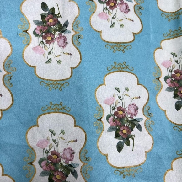 Anthropologie Pankaj & Nidhi Mirror Image Floral Tea Party Midi Dress Size 6 - Picture 12 of 17